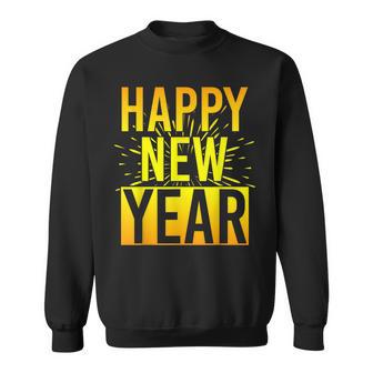 Nye New Year's Eve Party Confetti Fireworks Happy New Year Sweatshirt - Geschenkecke