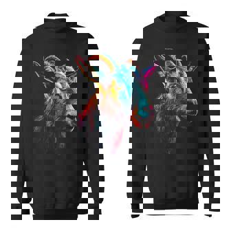 Obra De Arte Colorida De Cabra Animal Motif Goat Camisa de entrenamiento - Regaloses