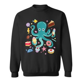 Octopus Cake Tentacle Sea Animals Children's Sweatshirt - Geschenkecke