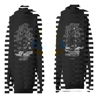 Oeuvre D'art D'arbre À Oiseaux Motif Animal Oiseau Sweater e - Cadeauxyz