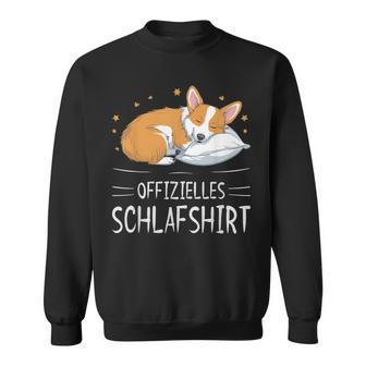 Official Sleep Corgi Dog Sleeping Chilling Dog Sweatshirt - Geschenkecke