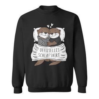 Official Sleep Cute Otter Couple Sleep Sweatshirt - Geschenkecke