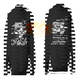 Offizielles Schlaf Bullterrier Hunde Hund Hunderasse Sweatshirt - Geschenkecke