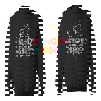 Oh Hey Hungry Kiddos Lunch Lady Squad Cafeteria Worker Sweatshirt - Monsterry