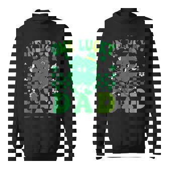 One Lucky Dad Father Irish Clovers St Patrick's Day Sweatshirt - Monsterry