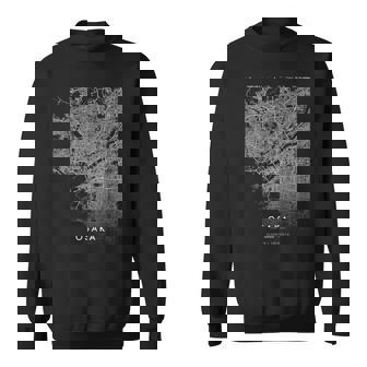 Osaka Japón City Coordenadas Skyline City Mapa Camisa de entrenamiento - Regaloses
