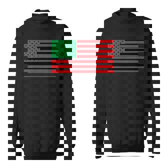 PAN AFRICAN USA AMERICAN FLAG BLACK LIBERATION PRIDE Sweatshirt - Monsterry