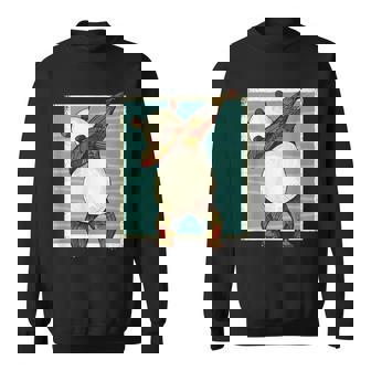 Panda Bear Doing a Dab Dance Move In Pencil Drawing Style Sweatshirt - Monsterry