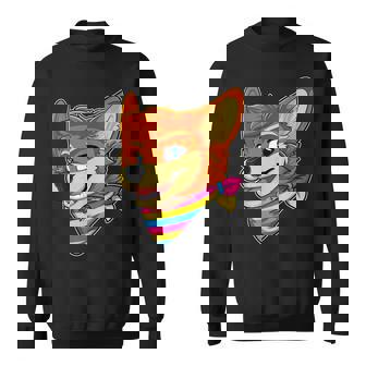 Pansexual Fursona Furry Fox Gay Rights Pride Week Sweatshirt - Monsterry