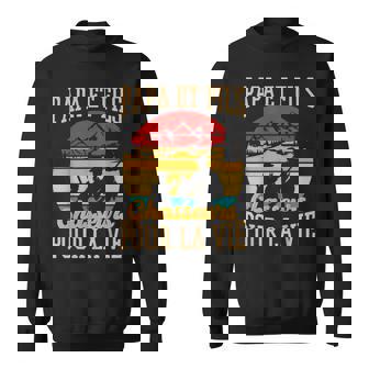 Papa Et Fils Chasseurs Pour Laie Rétrointage Père Enfant Sweater e - Cadeauxyz