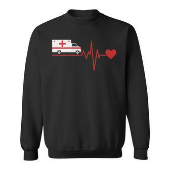 Paramedic With Emergency Service Driver Ekg Sweatshirt - Geschenkecke