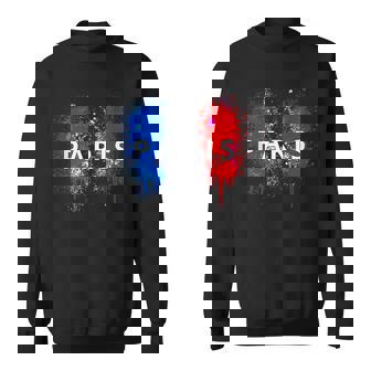 París Francia Bandera Recuerdos Recuerdos París Ciudad Del Amor Francia Camisa de entrenamiento - Regaloses