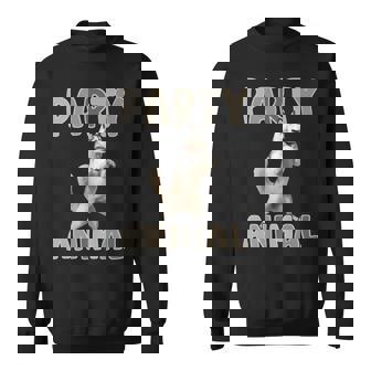 Party Animal Husky Joyful Vibe Dancing Energy Premium Sweatshirt - Monsterry