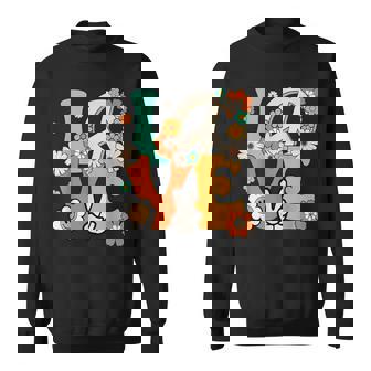 Peace Sign Love Chemise Style Hippie Années 60 Et 70 Sweater e - Cadeauxyz