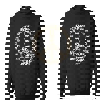 Peace Symbol Love Hippie Costume 60s 70s Peace Sign Sweatshirt - Monsterry