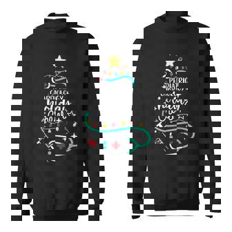 Pediatric Cardiology Holiday Crew Xmas Cardiac Nurse Tech Sweatshirt - Monsterry