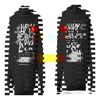 Pencil Happy Last Day Of Pre-K School Graduation Teacher Sweatshirt - Monsterry