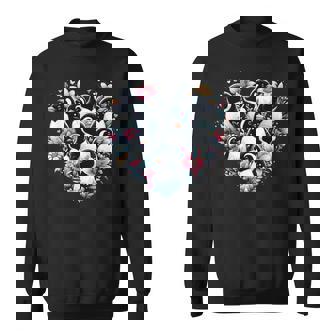 Penguins Love Beautiful Colorful Penguin Art Animal Sweatshirt - Monsterry