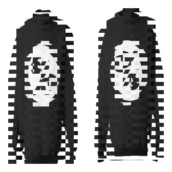 Percentage Sign Symbol Sweatshirt - Monsterry
