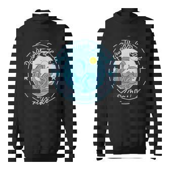 Petroglyph Beach AK Alaska Souvenir Nautical Surfer Graphic Sweatshirt - Monsterry