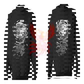 Phoenix Bird Pleine Lune Mythique Rajeunissement Sweater e - Cadeauxyz