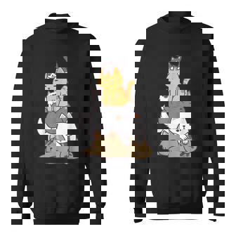 Pile Of Kitty Cats Cute Cat Lover Cat Sweatshirt - Geschenkecke