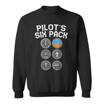 Pilots Six Pack Flight Instruments Aviation Humor Camisa de entrenamiento - Regaloses