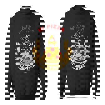 Pizza Pyramid All Seeing Pizza Eye Sweatshirt - Monsterry