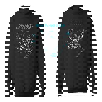 How Planes Fly Like Planes Fly Aviation Pilot Sweatshirt - Geschenkecke