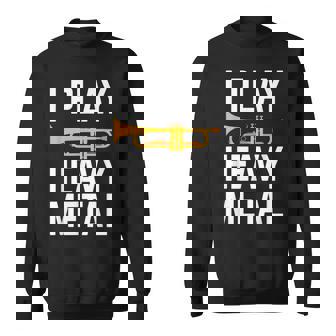 I Play Heavy Metal Trompeta Camisa de entrenamiento - Regaloses