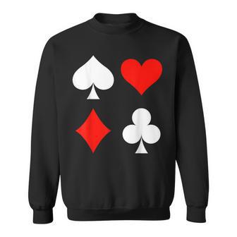 Playing Cards Skat Card Game Poker Costume Carnival Fancy Dress Sweatshirt - Geschenkecke