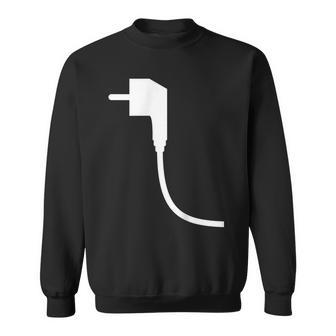 Plug And Socket Carnival And Fancy Dress Partner Look Costume Sweatshirt - Geschenkecke