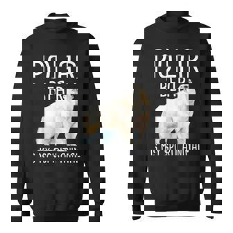 Polar Bear Is My Spirit Animal Wildlife Lover Zookeeper Sweatshirt - Monsterry