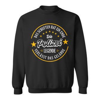 Polizist Rente 2023 A Real Legend Leaves The Terrain Sweatshirt - Geschenkecke