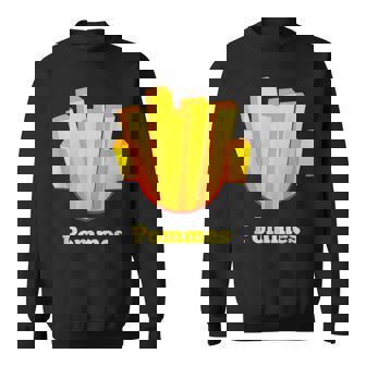 Pommes Pommes Kostümerkleidung Frittenerpackung Sweatshirt - Geschenkecke