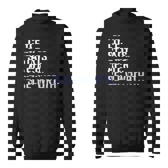Positive Affirmation I Am Strong Motivational Self Worth Sweatshirt - Monsterry