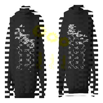 Positive Mind Vibes Life Sunflower Self-Care Yoga Meditation Tank Top Sweatshirt - Monsterry