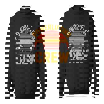 Powerlifting Crew Retro Body Builder Entrenamiento Powerlifting Camisa de entrenamiento - Regaloses