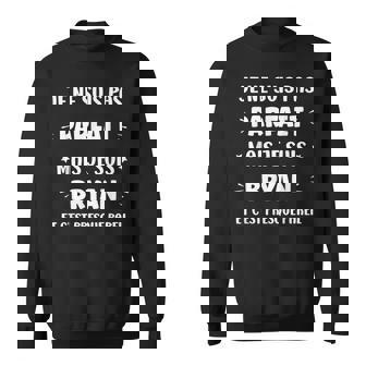 Prénom Je Ne Suis Pas Parfait Mais Je Suis Bryan Sweater e - Cadeauxyz