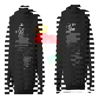 Pride American African Queen Pan African Map UNIA Flag Sweatshirt - Monsterry