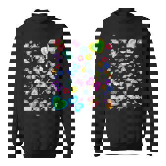 Primaveraerano Flores Flor Insectos Mariposas Corazones Camisa de entrenamiento - Regaloses