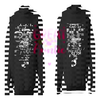 Promoted To Great Auntie Est 2025 Soon To Be Great Auntie Sweatshirt - Monsterry