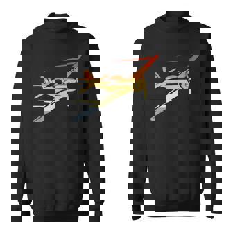 Propeller Aircraft Vintage Look Plane Lover Sweatshirt - Thegiftio UK