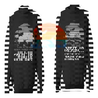 Protect Our National Parks Retro Wildlife Conservation Sweatshirt | Seseable CA