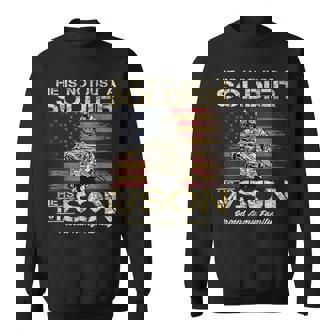 Proud Army Family He Is Not Just A Soldier He Is My Son Sweatshirt - Monsterry