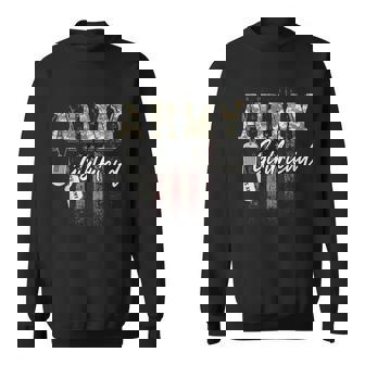 Proud Army Girlfriend American Veteran Military Sweatshirt - Seseable