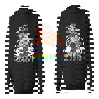 Proud Gay Bear Pride 2024 – Dom Daddy En Cuir Barbu Sweater e - Cadeauxyz