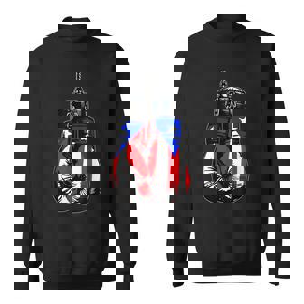 Proud Heritage Puerto Rico Flag Boxing Gloves Sweatshirt - Monsterry