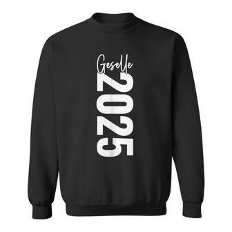 Prüfung Bestanden Geselle Abschluss 2025 Geschenk Schwarz Erwachsene Klein Klassisch Gesellenprüfung Bestanden Geselle 2025 Sweatshirt - Geschenkecke