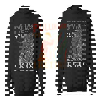 Pullin Wire Til I Retire Skeleton Electrician Vintage Sweatshirt | Mazezy